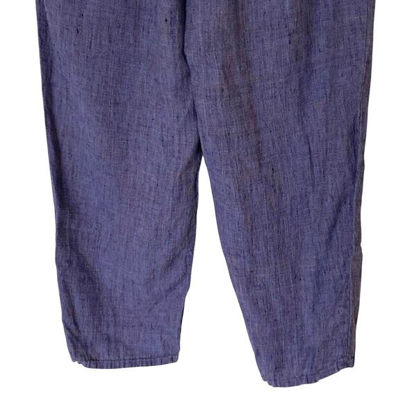 FLAX By Jeanne Engelhart 100% Linen Top (Med) Pants (Sm) Woven Lagenlook Set - Picture 14 of 16
